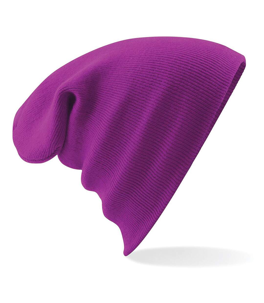 Bonnet tricoté unisexe magenta Beechfield-2