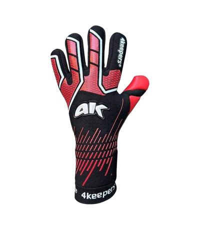 Gants De Gardien De But Adulte Noir Rouge 4Keepers