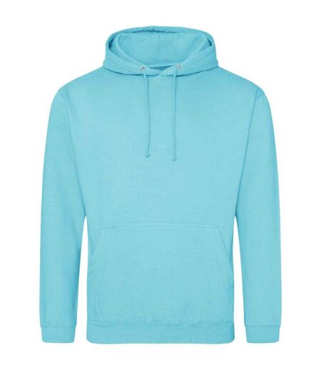 Sweat à capuche college adulte turquoise surf Awdis