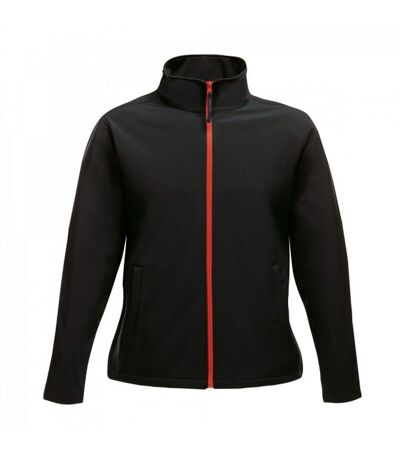 Regatta Womens/Ladies Ablaze Printable Softshell Jacket (Black/Classic Red) - UTRG3561