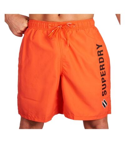 Short de bain Orange Homme Superdry Applque