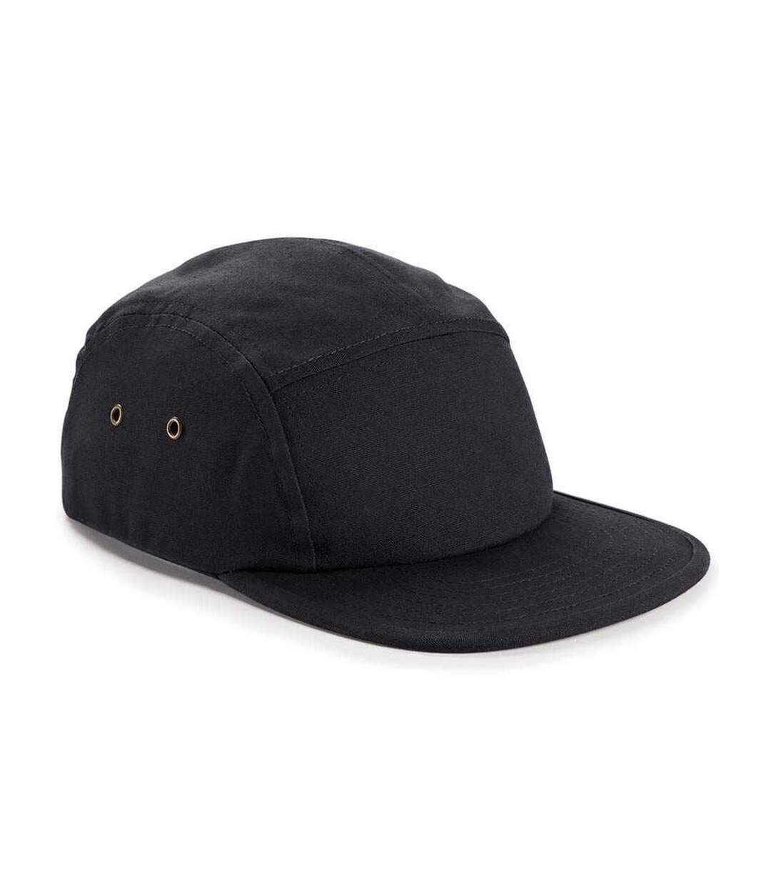 Cotton canvas baseball cap black Beechfield-1