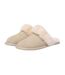 Womens/ladies Suede Slippers Sand EverAu-4