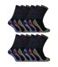 12 Pairs Unisex Soft Breathable Bamboo Work Socks-1