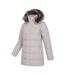 Womens/ladies Nola Long Padded Jacket Light Beige Mountain Warehouse-4