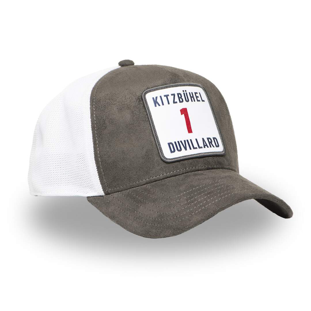 Casquette Trucker premium avec filet Suédine Dossard Duvillard-2