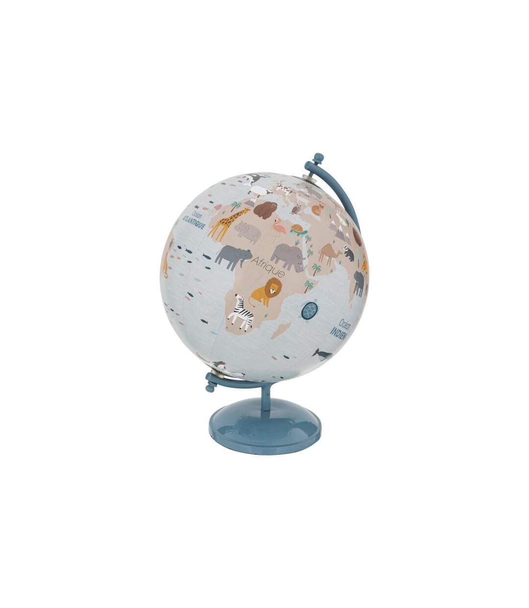 Globe Terrestre Enfant Animaux 28cm Bleu-1