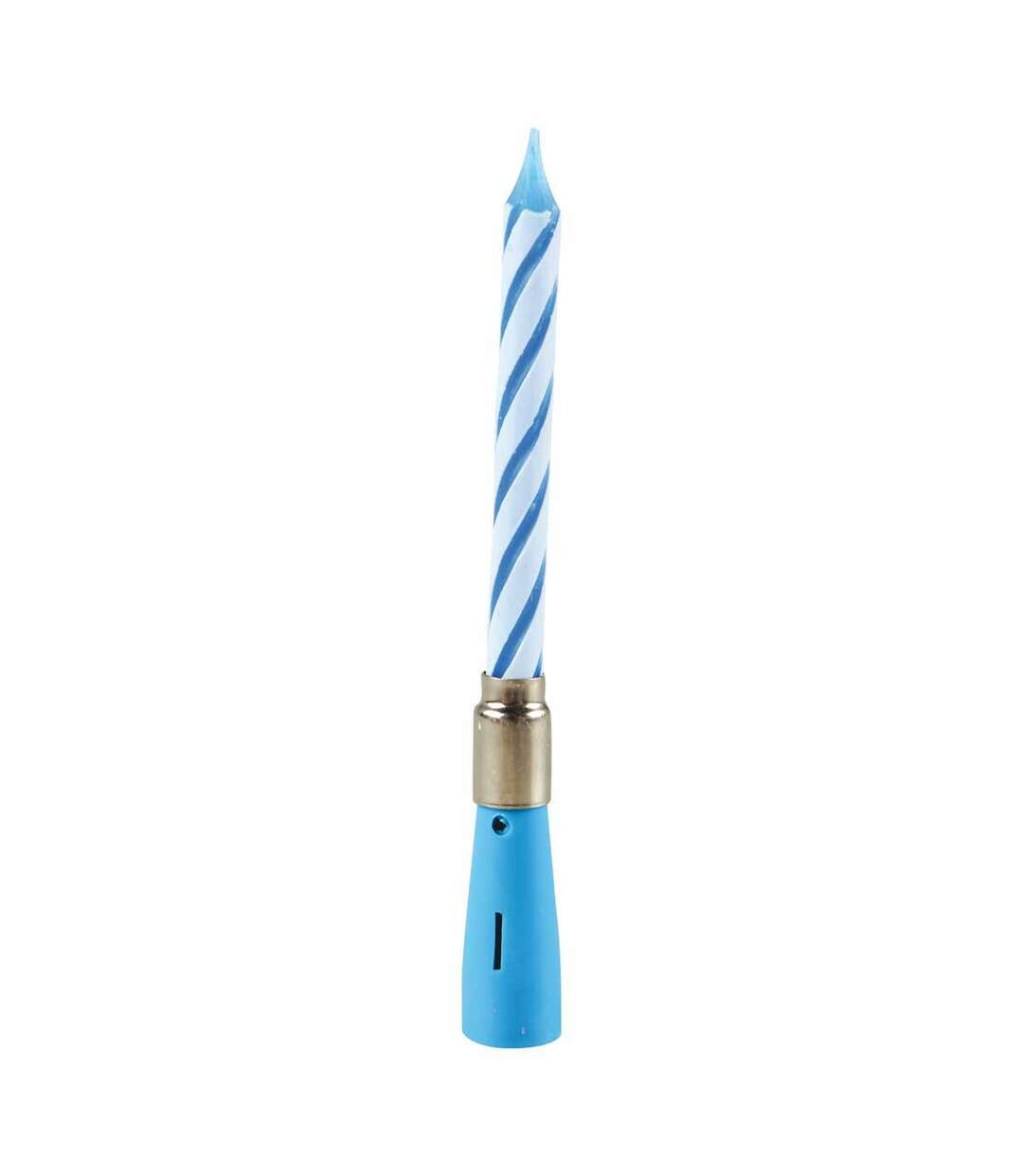 Bougie d'Anniversaire Musicale 12cm Bleu-1