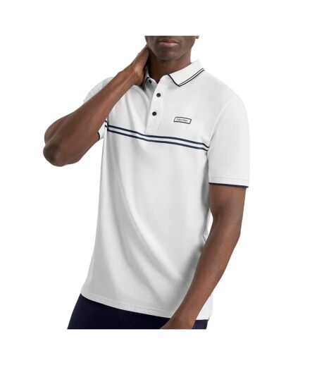Mens Performance Short-sleeved Polo Shirt White Calvin Klein
