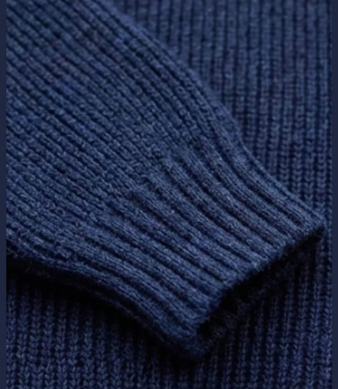 CHALLENGER PRIMO6 — Pull camionneur col camionneur marine/bleu : chaleur et style authentique-4