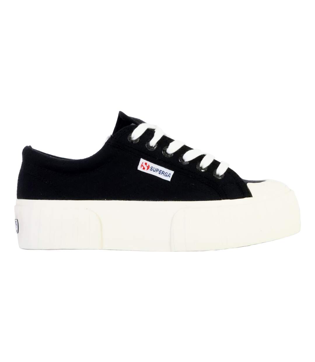 Basket à Lacets Superga 2631 Stripe Platform-2