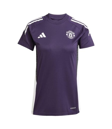 Haut De Survêtement Entraînement Motif/style Manchester United Fc 2025/2026 Femme Violet Adidas