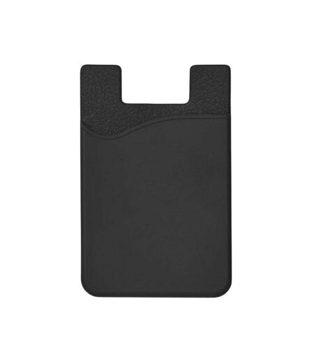 Silicone card holder one size black MidOcean