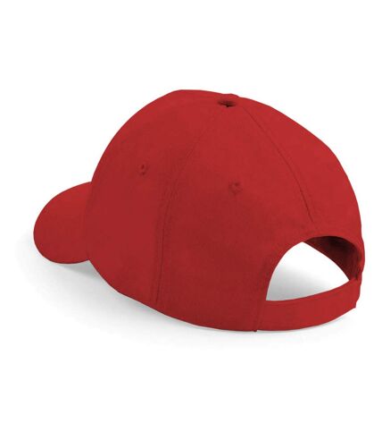 Beechfield Unisex Plain Original 5 Panel Baseball Cap (Pack of 2) (Classic Red)