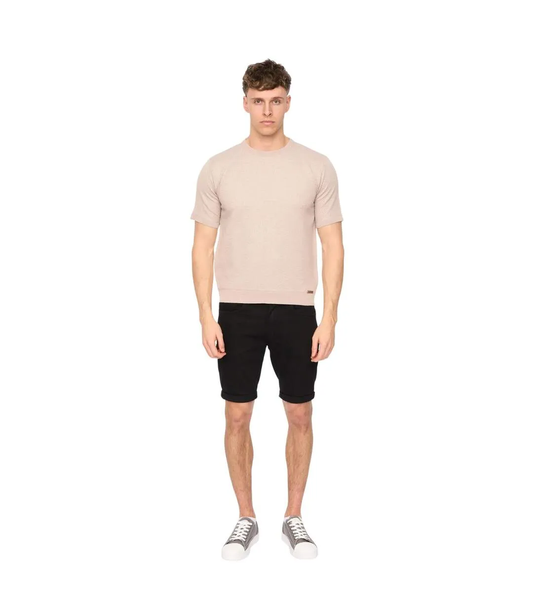 T-shirt Marvela Homme Beige Gris Duck And Cover-1