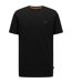 T-shirt Motif/style Orange Homme Noir Boss-2