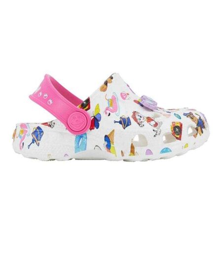 Sabots Motif/style La Pat´patrouille Enfant Blanc Rose Rosâtre Coqui