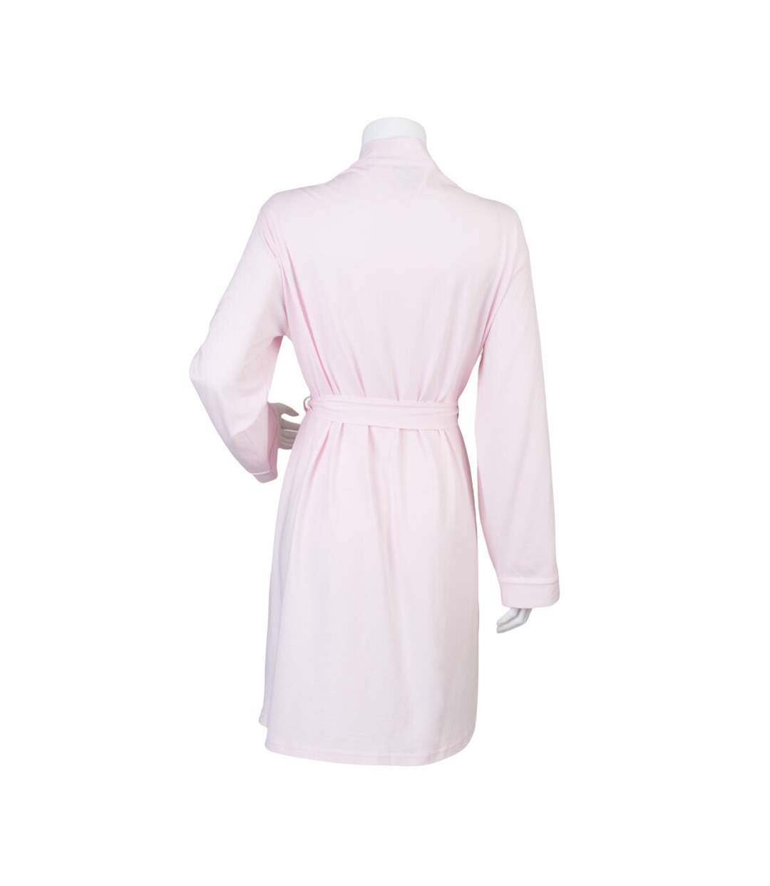 Womens/ladies wrap robe light pink Towel City-2