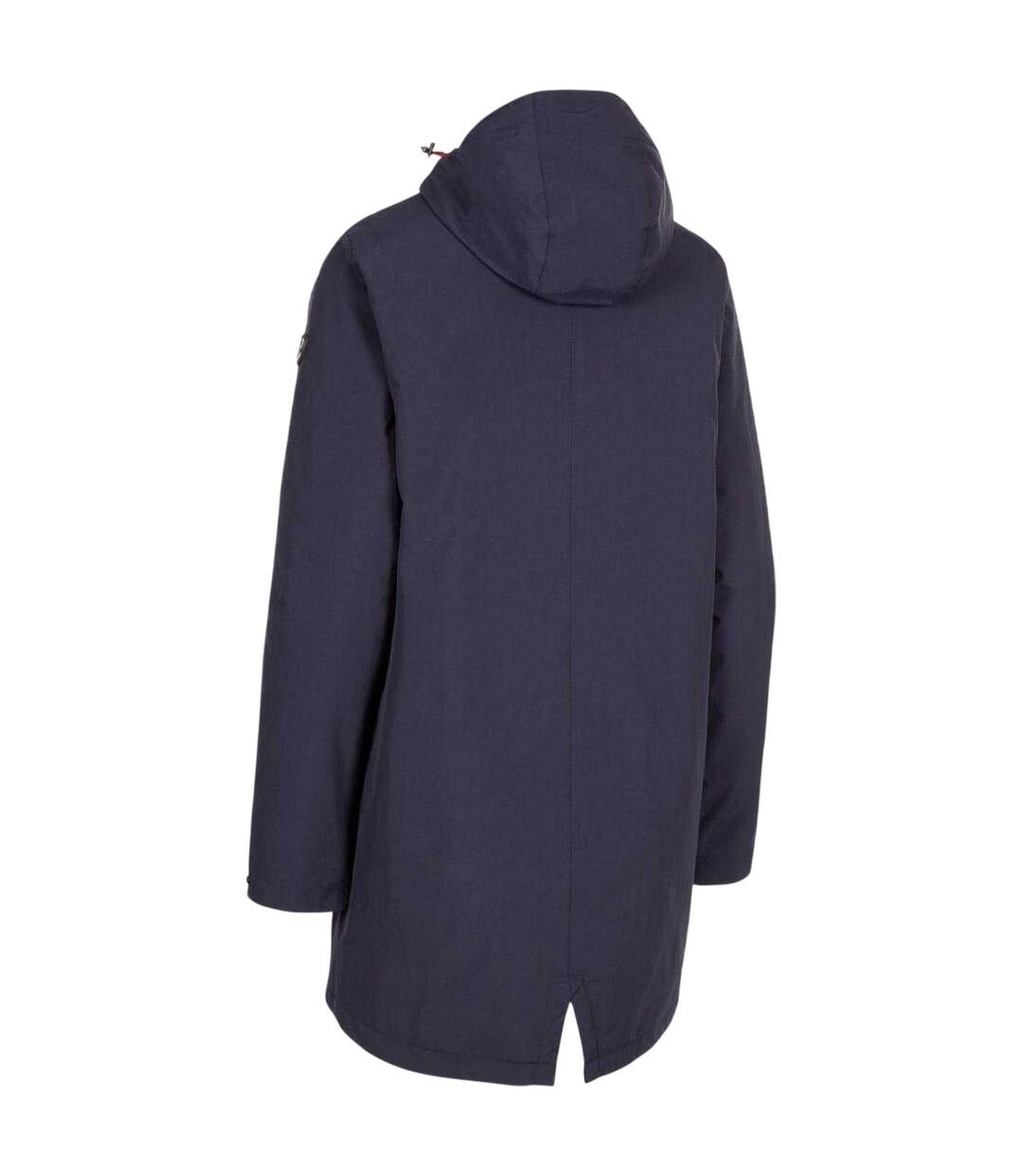 Womens/ladies Overcast Press Stud Raincoat Navy Trespass-3