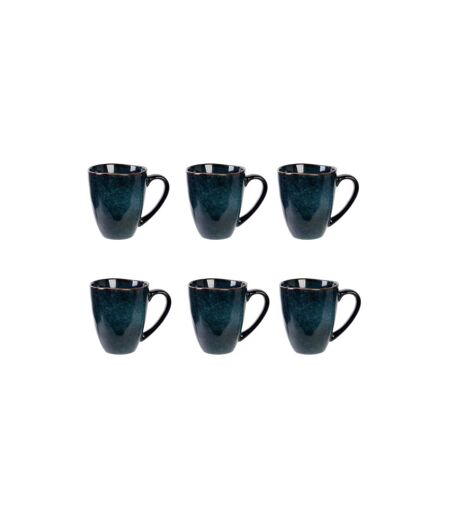 Lot de 6 Mugs Au Grès du Temps 12cm Bleu