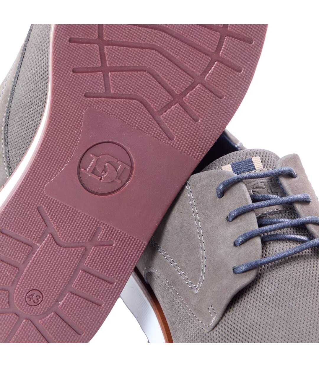 Derbies Homme Gris Dune London-4