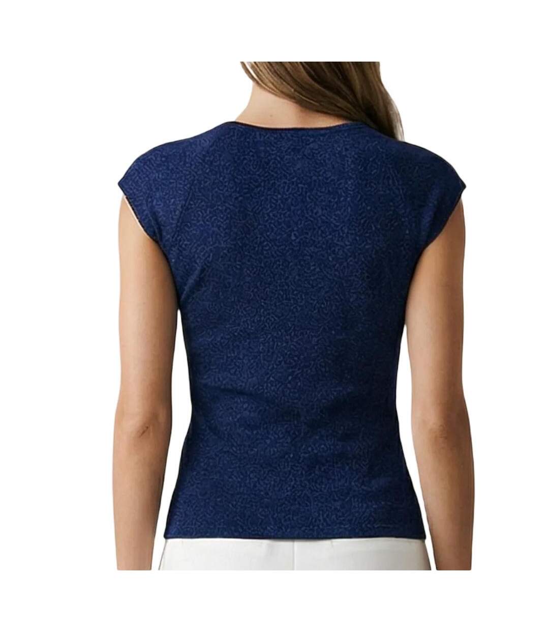 T-Shirt marine femme morgan divali-2