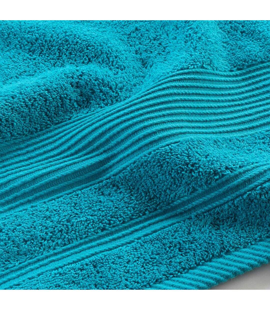 Drap de Bain Tendresse 90x150cm Bleu Paon-4