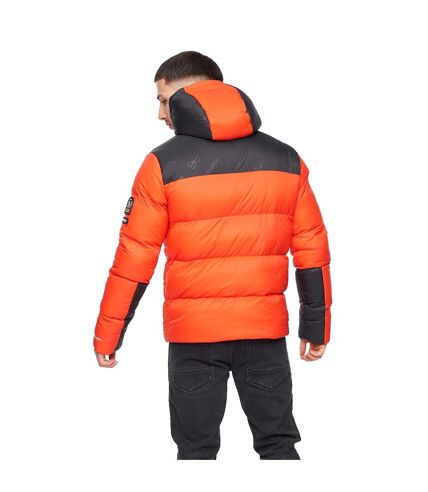 Mens chemerley hooded jacket orange/black Crosshatch