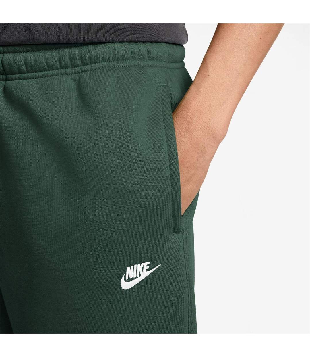 Mens Sportswear Club Fleece Jogging Bottoms Forest Green Nike-3