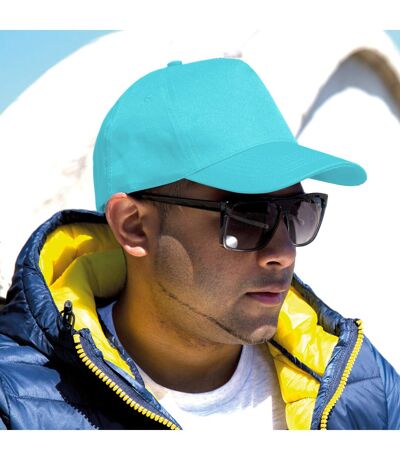 Result Unisex Core Boston 5 Panel Printers Baseball Cap (Pack of 2) (Aqua) - UTBC4231