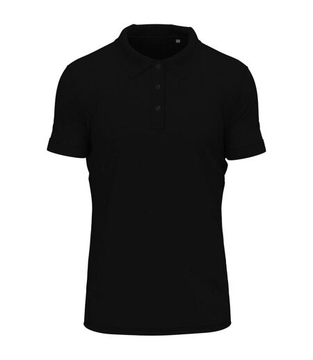 Mens Stretch Polo Shirt Black Opal Stedman