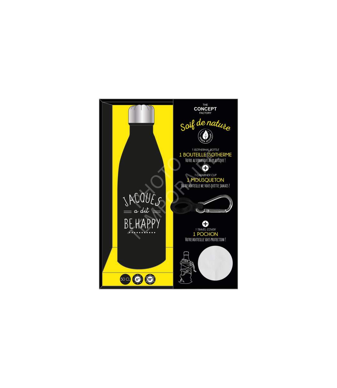 Bouteille Isotherme Jacques à Dit 50cl Noir-2