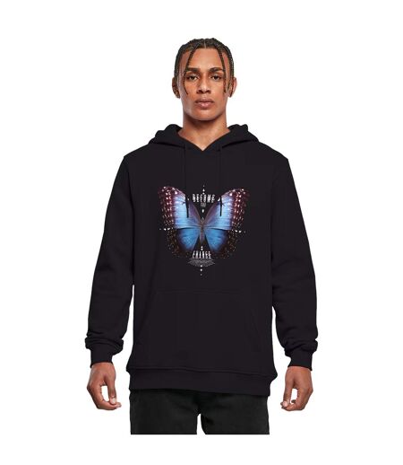 Sweat À Capuche Become The Change Butterfly Homme Noir Mister Tee