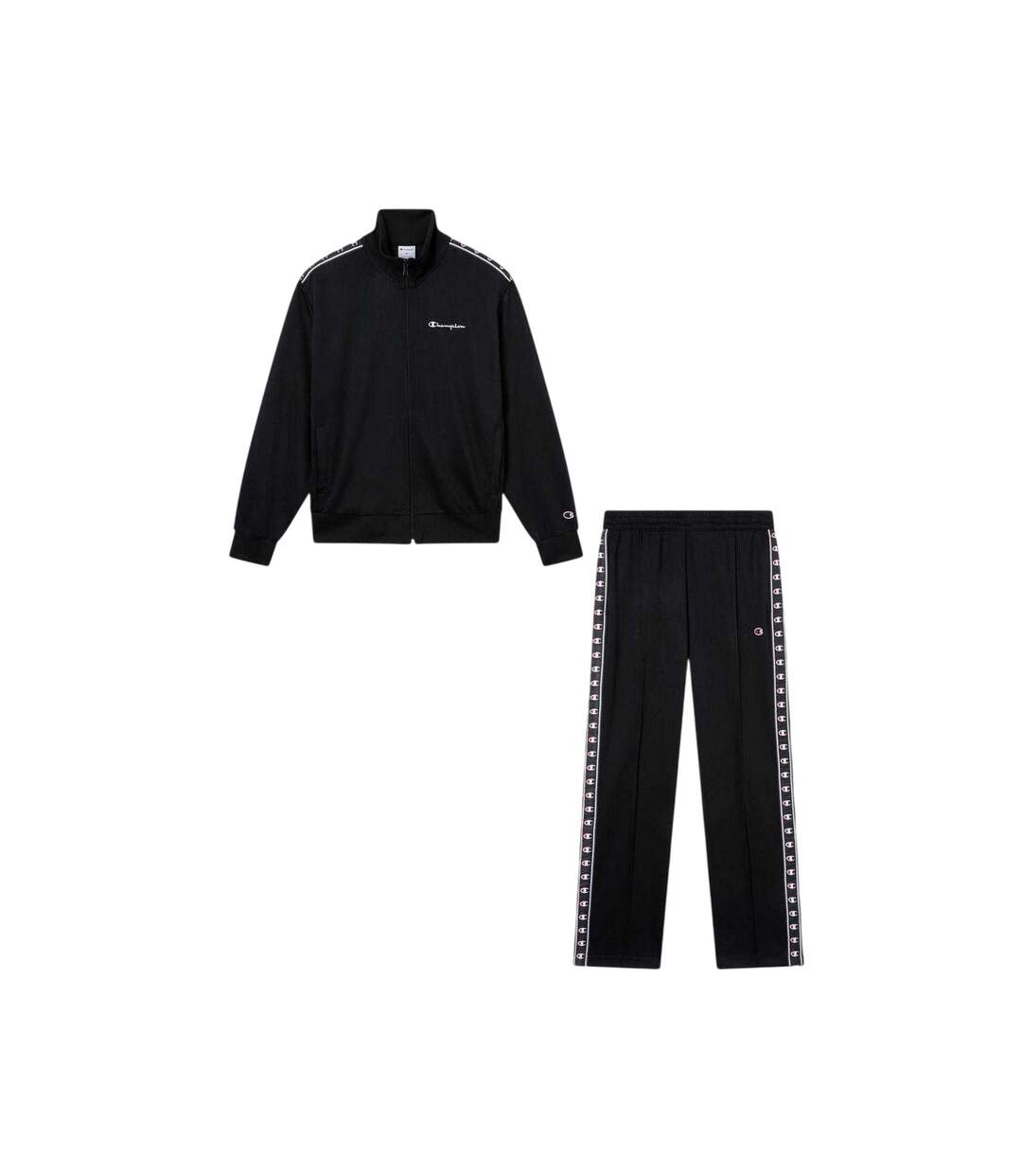 Mens Poly Tracksuit Black Champion-2