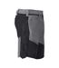Mens Customised Work Shorts Stone Grey Black Mascot-4