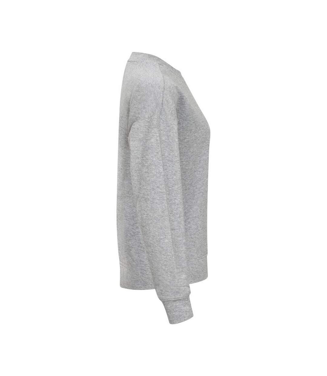 Womens/ladies miami pro round neck sweatshirt grey melange Clique-4