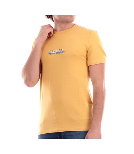 T-shirt Jaune Homme Guess Maksim - L