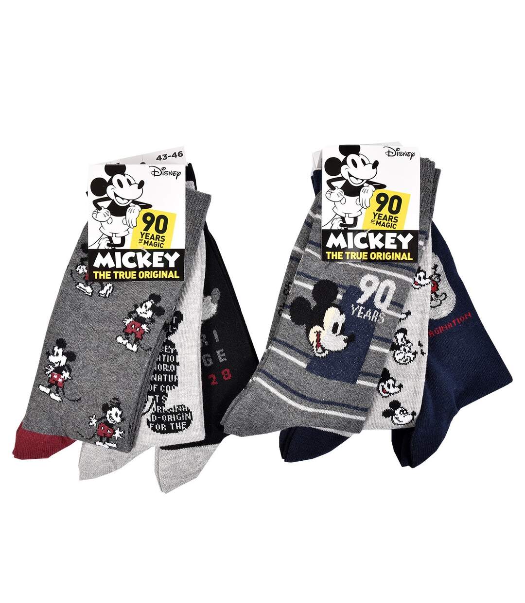 Chaussettes HOMME Licence PACK DE 12 PAIRES SURPRISE Pack 12 MICKEY