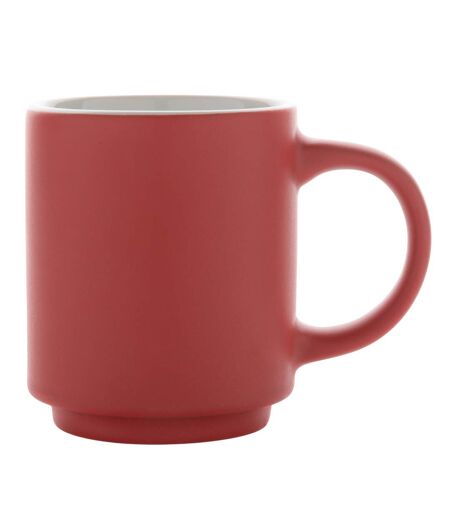 Stackable ceramic 180ml mug one size red/white XD Collection
