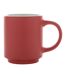 Stackable ceramic 180ml mug one size red/white XD Collection-3