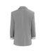Womens/ladies Turned Up Cuff Blazer Light Grey Miso-2