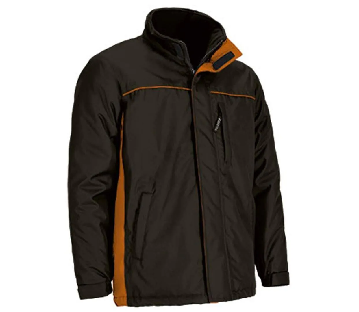Parka de travail imperméable - Homme - REF THUNDER - noir et orange-1
