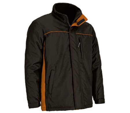 Parka de travail imperméable - Homme - REF THUNDER - noir et orange