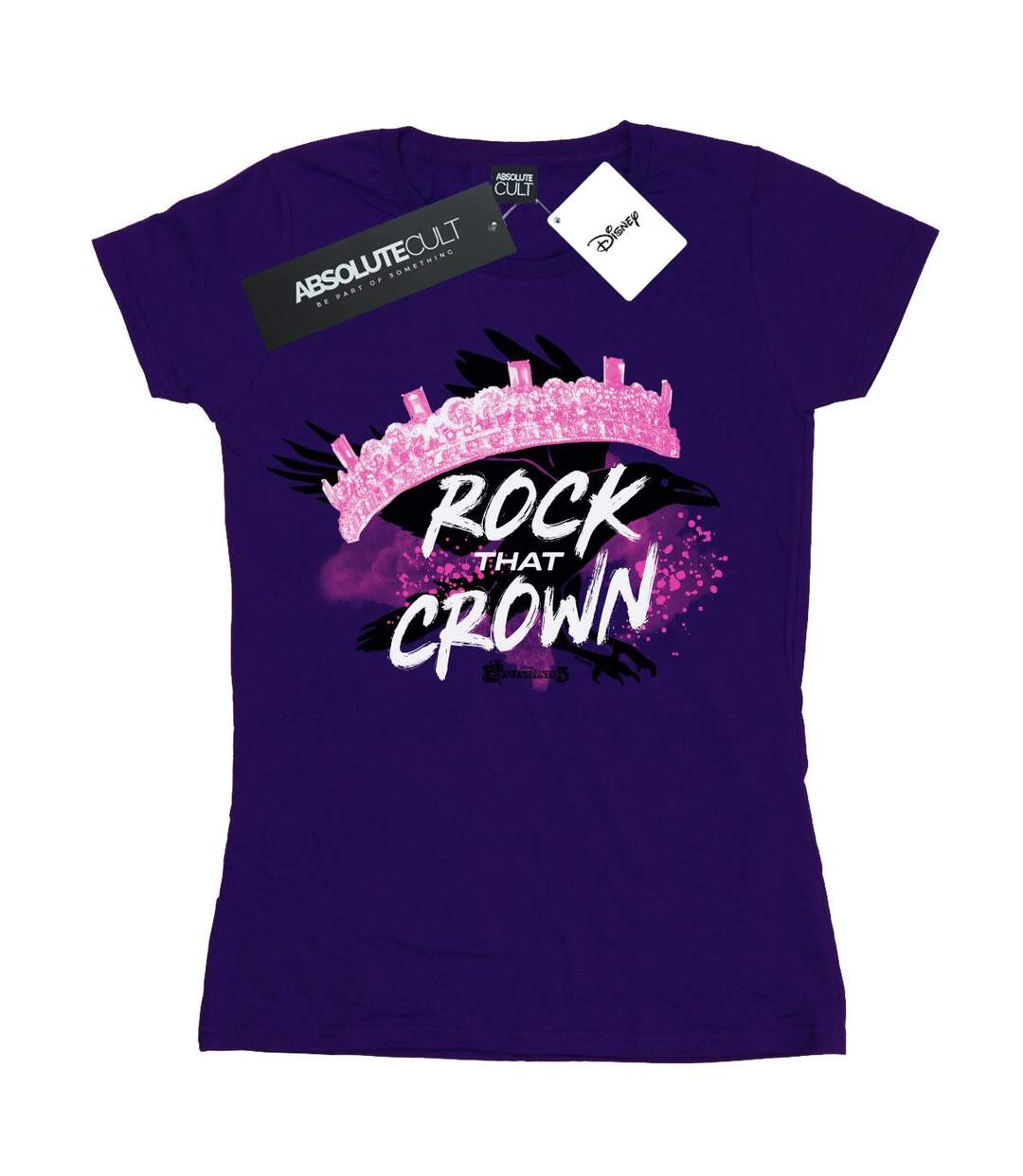 Disney - T-shirt THE DESCENDANTS ROCK THAT CROWN - Femme (Violet) - UTBI17711-1