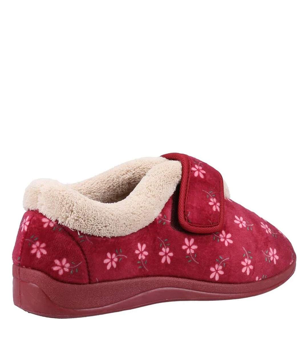 Chaussons tunnis femme pourpre Fleet & Foster-4