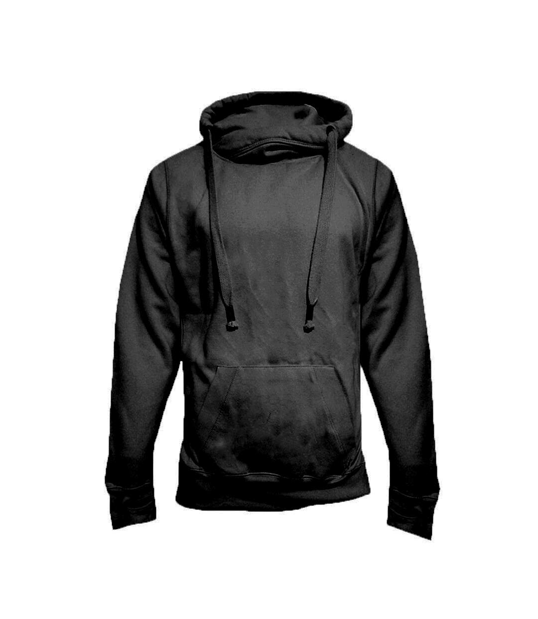 Sweat à capuche homme noir anthracite Awdis