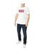 Mens Batwing Logo T-shirt White Red Levis-4