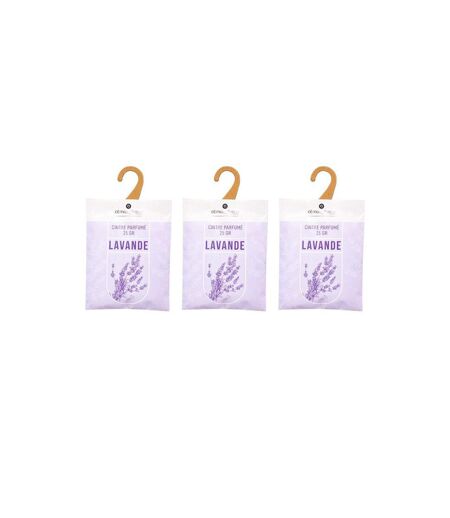 Lot de 3 Cintres Parfumés Accro 14cm Lavande