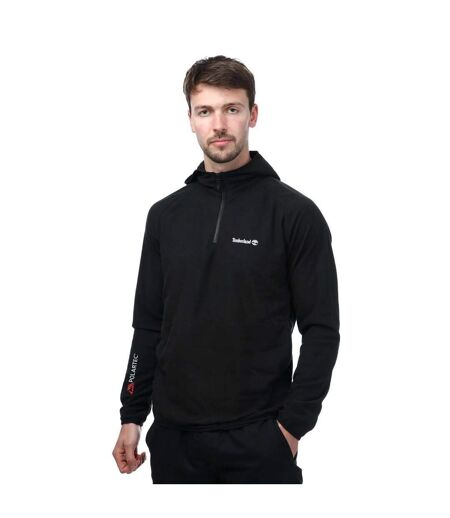 Mens Kearsage Polartech Quarter Zip Fleece Top Black Timberland
