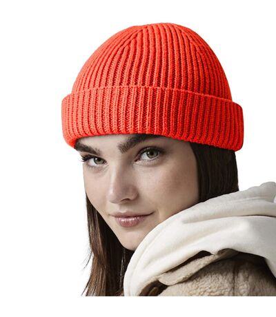 Unisex Adult Recycled Harbour Beanie Fire Red Beechfield